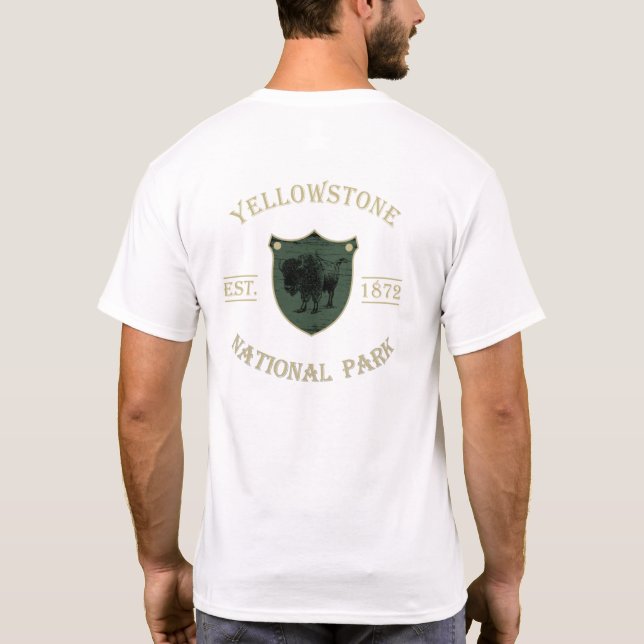 Camiseta Parque nacional Yellowstone (Verso)