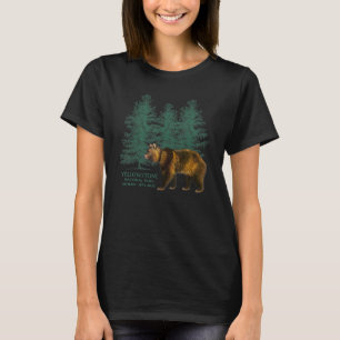 Camiseta Parque Nacional Yellowstone, 150 Anos Árvores Do U