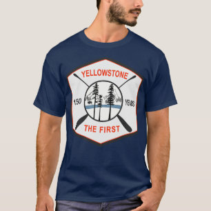 Camiseta Parque Nacional Yellowstone, 150 Anos, Os Primeiro