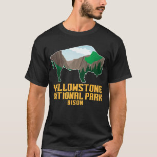 Camiseta Parque Nacional Yellowstone Bison Usa Park
