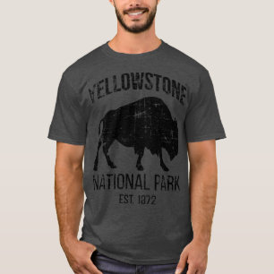Camiseta Parque Nacional Yellowstone Est 1872 II Buffalo