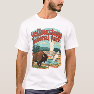 Camiseta Parque Nacional Yellowstone Geyser Fonte Termal