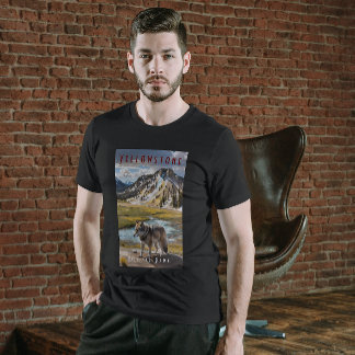 Camiseta Parque Nacional Yellowstone, Montanhas do Lobo