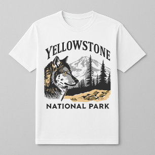 Camiseta Parque Nacional Yellowstone, Montanhas do Lobo