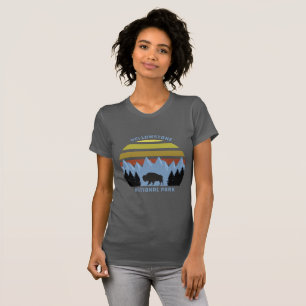Camiseta Parque Nacional Yellowstone Mountain Souvenir
