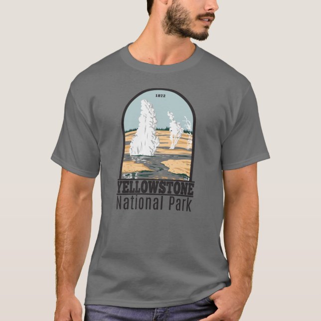 Camiseta Parque Nacional Yellowstone Norris Geyser Basin (Frente)