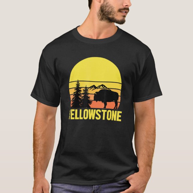 Camiseta Parque Nacional Yellowstone Sunset 1 (Frente)
