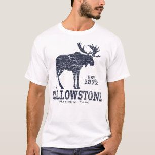 Camiseta Parque Nacional Yellowstone US Adventure Moose Vin