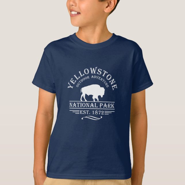 Camiseta Parque Nacional Yellowstone Vintage (Frente)