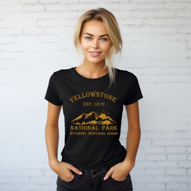 Camiseta Parque Nacional Yellowstone Vintage (Criador carregado)