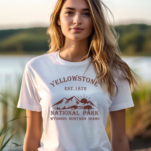 Camiseta Parque Nacional Yellowstone Vintage (Criador carregado)