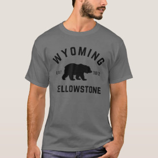 Camiseta Parque Nacional Yellowstone Wyoming Bear Natureza 
