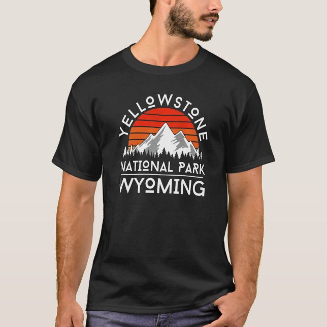 Camiseta Parque Nacional Yellowstone Wyoming Hike no Exteri (Frente)
