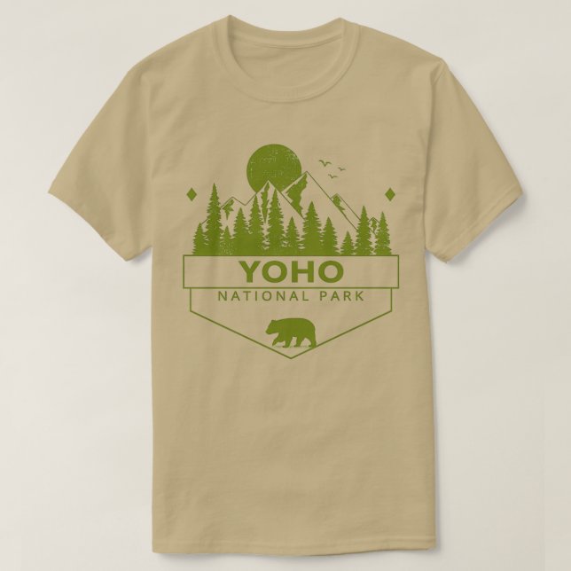 Camiseta Parque Nacional Yoho (Frente do Design)