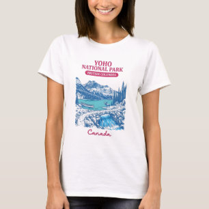 Camiseta Parque Nacional Yoho BC Canadá Paisagem Pastel Fof