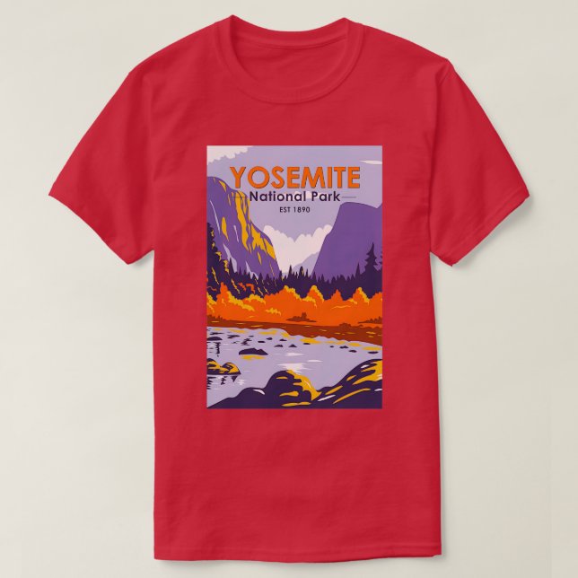 Camiseta Parque Nacional Yosemite El Capitan No outono Da C (Frente do Design)