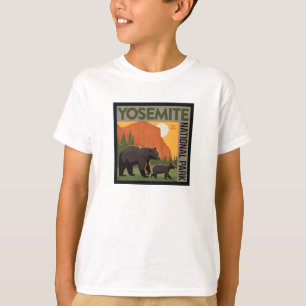 Camiseta Parque Nacional Yosemite   Família Bear