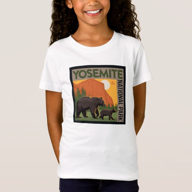 Camiseta Parque Nacional Yosemite | Família Bear (Frente)