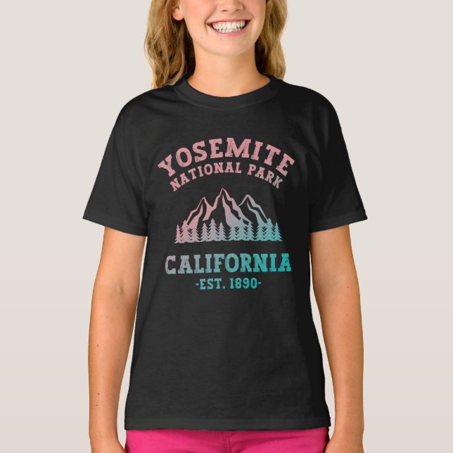 Camiseta Parque Nacional Yosemite, Gradação de Caminho na C (Frente)