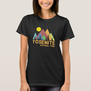 Camiseta Parque Nacional Yosemite Retro I Acampamento Trilh
