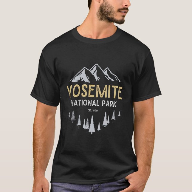 Camiseta Parque Nacional Yosemite Vintage (Frente)