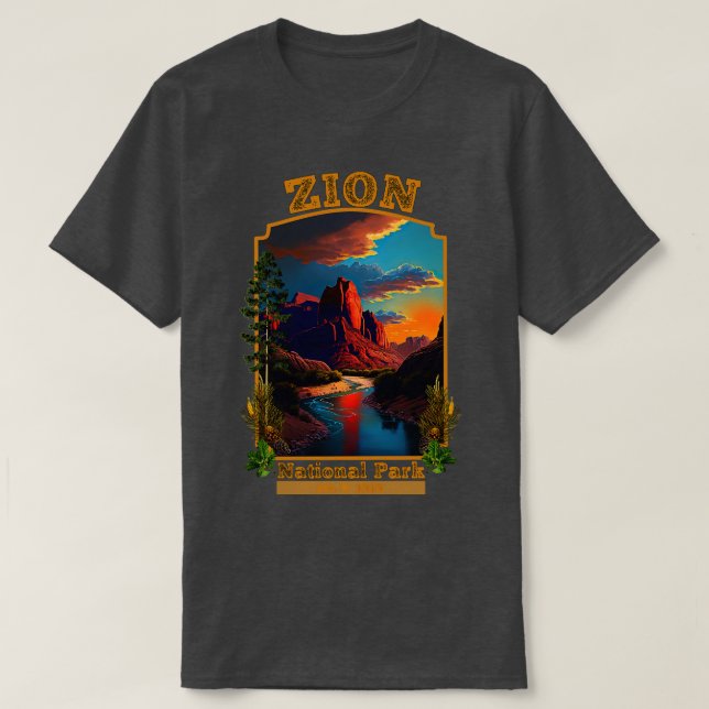 Camiseta Parque Nacional Zion (Frente do Design)