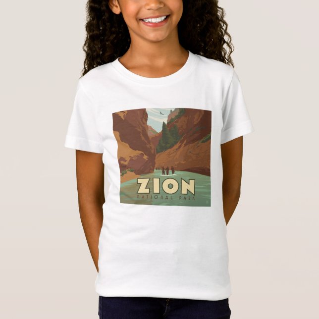 Camiseta Parque Nacional Zion | Estreitos (Frente)