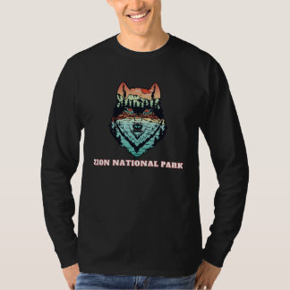 Camiseta Parque Nacional Zion Outdoor Wolf Hiking Lago Suns