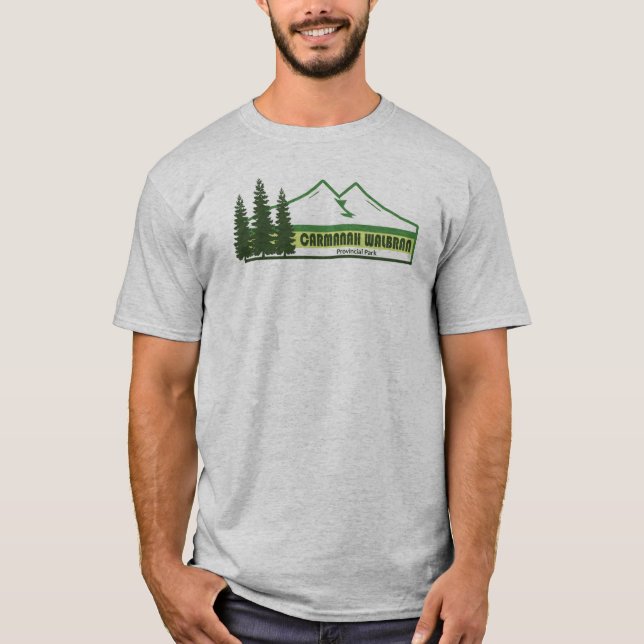 Camiseta Parque Provincial de Carmanah Walbran Grepes Verde (Frente)