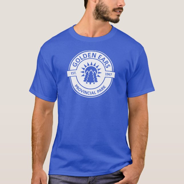 Camiseta Parque Provincial Golden Ears Árvores Sol (Frente)