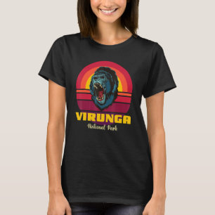 Camiseta Parque Virunga no Congo Gorilla Safari Souvenir Af