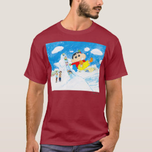 Camiseta Parqueiro de neve Crayon Shin-chan Premium