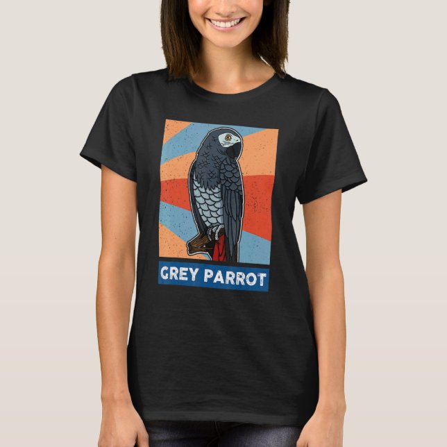 Camiseta Parques de Cinza africanos Biólogo Ornitólogo Bird (Frente)