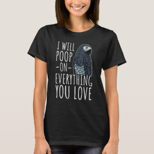 Camiseta Parques de Cinza africanos Biólogo Ornitólogo Bird