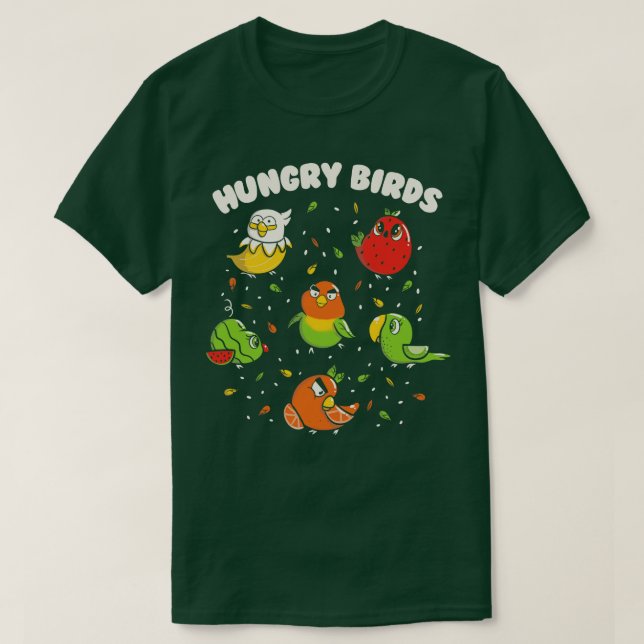 Camiseta Parques de Fruta de Aves Fome de Tobe Fonseca (Frente do Design)