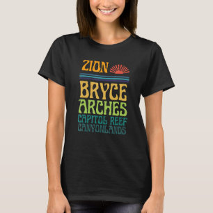 Camiseta Parques Nacionais de Utah Zion Arches Bryce Canyon