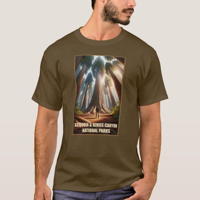 Camiseta Parques Nacionais do Sequoia & Kings Canyon (Frente)