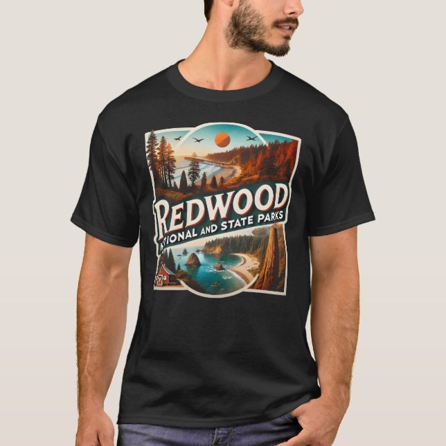 Camiseta Parques Nacionais e Estaduais da Sequoia (Frente)