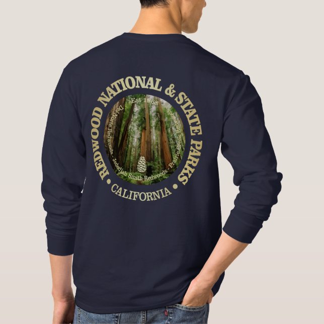 Camiseta Parques Nacionais e Estatais de Sequoia (NP2) (Verso)