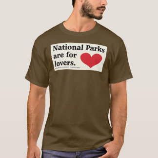 Camiseta Parques Nacionais são para amantes e adesivos Long