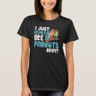 Camiseta Parquito De Papagaio Eu Gosto Muito De Papagaios.