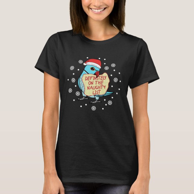 Camiseta Parrot Blue Indian Ringneck List (Frente)