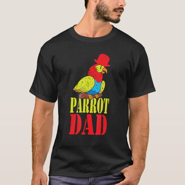 Camiseta Parrot Dad Budgie   Colorful   Cute Bird Meme (Frente)