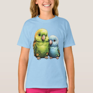 Camiseta Parrot_design.no.1- por Maaya Impressões, Girl