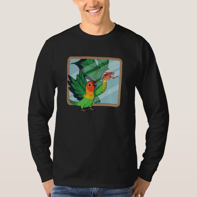 Camiseta Parrot & Dragon Reflection I Fischers Lovebird (Frente)