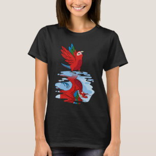 Camiseta Parrot & Dragon Reflection I Green winged Macaw