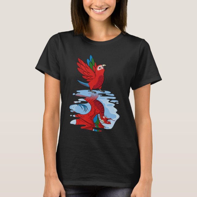 Camiseta Parrot & Dragon Reflection I Green winged Macaw (Frente)