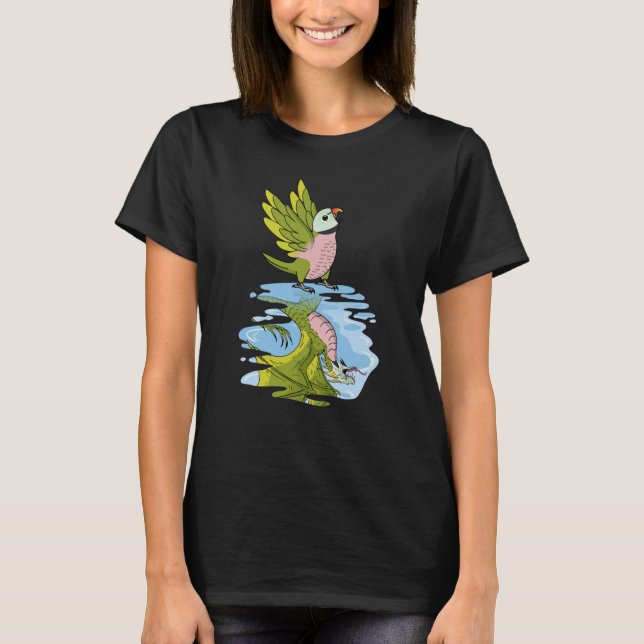 Camiseta Parrot & Dragon Reflection I Moustache Parakeet (Frente)