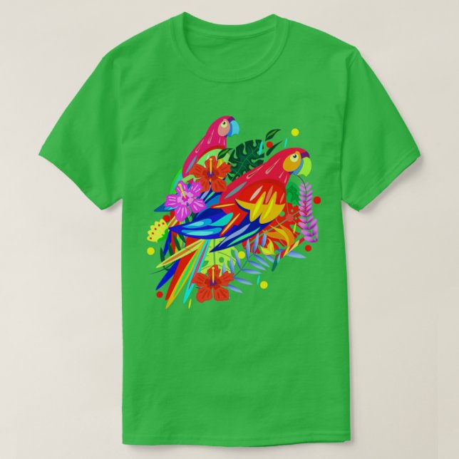 Camiseta Parrot engraçado 1 (Frente do Design)