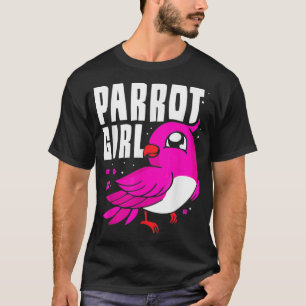 Camiseta Parrot Girl Animal Pet Parrote Cute